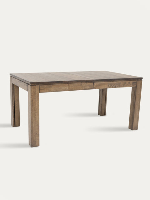 Ausziehbarer Esstisch aus Eiche massiv rauchig geölt 160–310 cm Sorrento