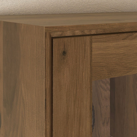 Buffet aus Massieiche rauchig geölter 95×41×200 cm Adena