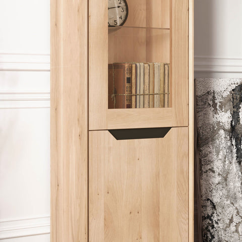 Säule aus Eiche massiv weiß gekalkt 49×41×200 cm Adena