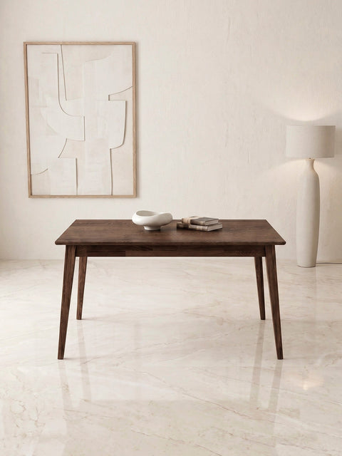 Extendable solid oak wood table 120-200 cm smоked Austin