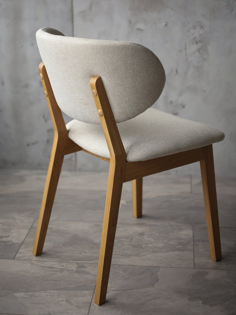 Esszimmerstuhl Massivholz Eiche natur beige Volterra