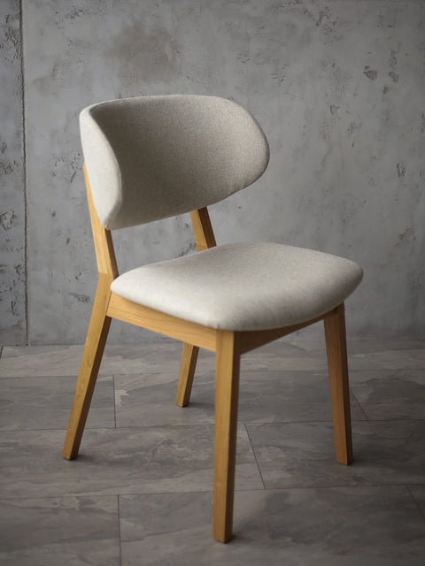 Esszimmerstuhl Massivholz Eiche natur beige Volterra