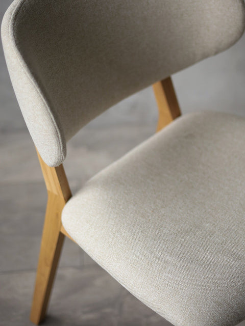 Esszimmerstuhl Massivholz Eiche natur beige Volterra