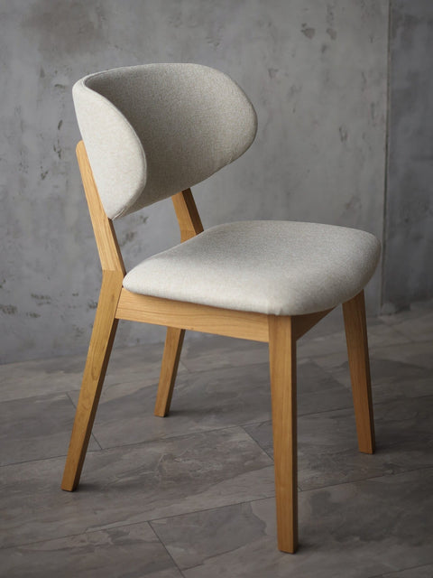 Esszimmerstuhl Massivholz Eiche natur beige Volterra