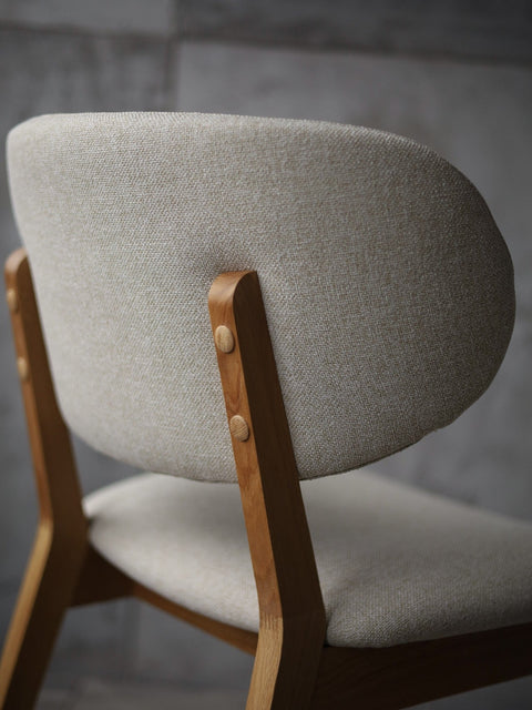 Esszimmerstuhl Massivholz Eiche natur beige Volterra