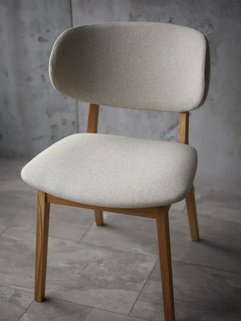 Esszimmerstuhl Massivholz Eiche natur beige Volterra