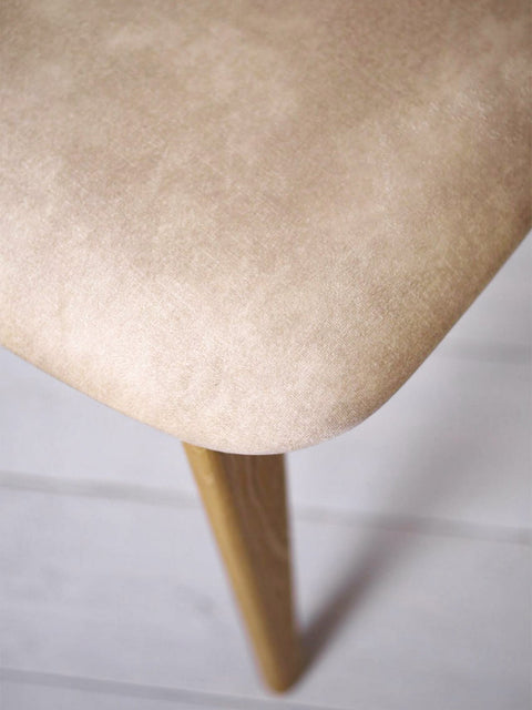 Stuhl aus massiver Eiche Natur Soft Paolo 80 cm